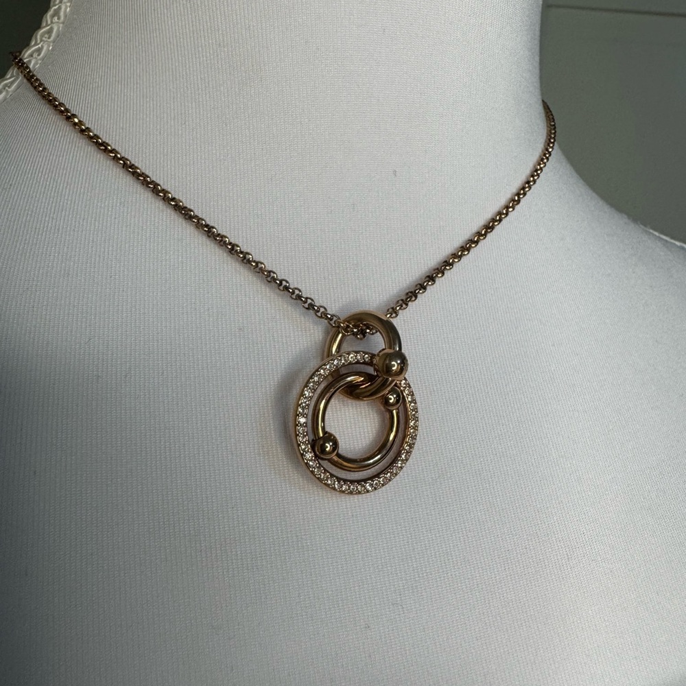 Folli Follie Rose Gold Pendant Necklace